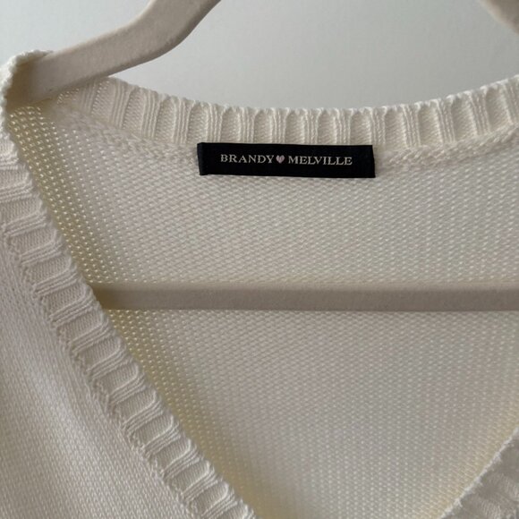 BRANDY MELVILLE Mollie V-Neck Sweater - Picture 3 of 3